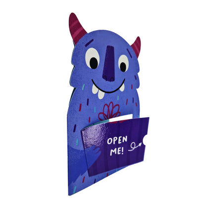 Monster Birthday! Monster Die Cut Kids Birthday Card