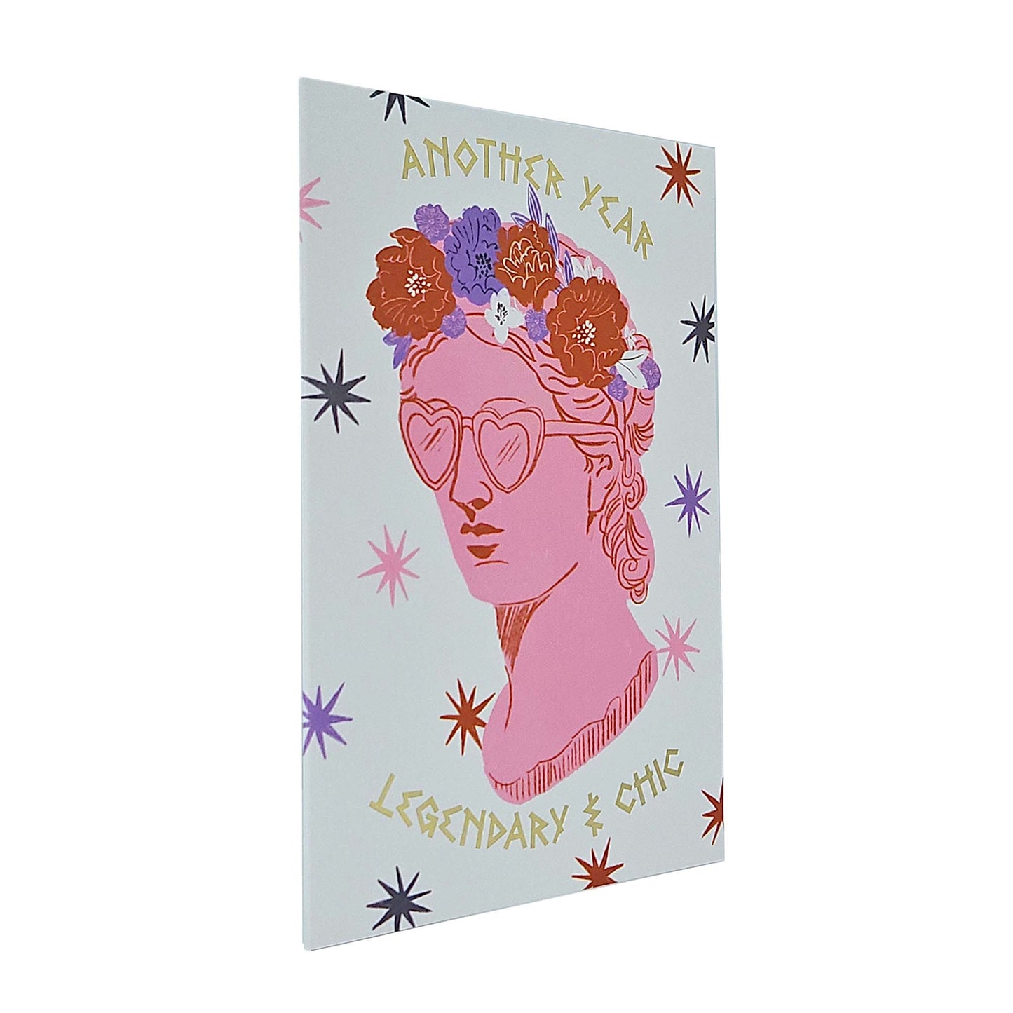Legendary & Chic Greek Goddess Gold Foiled Birthday Card