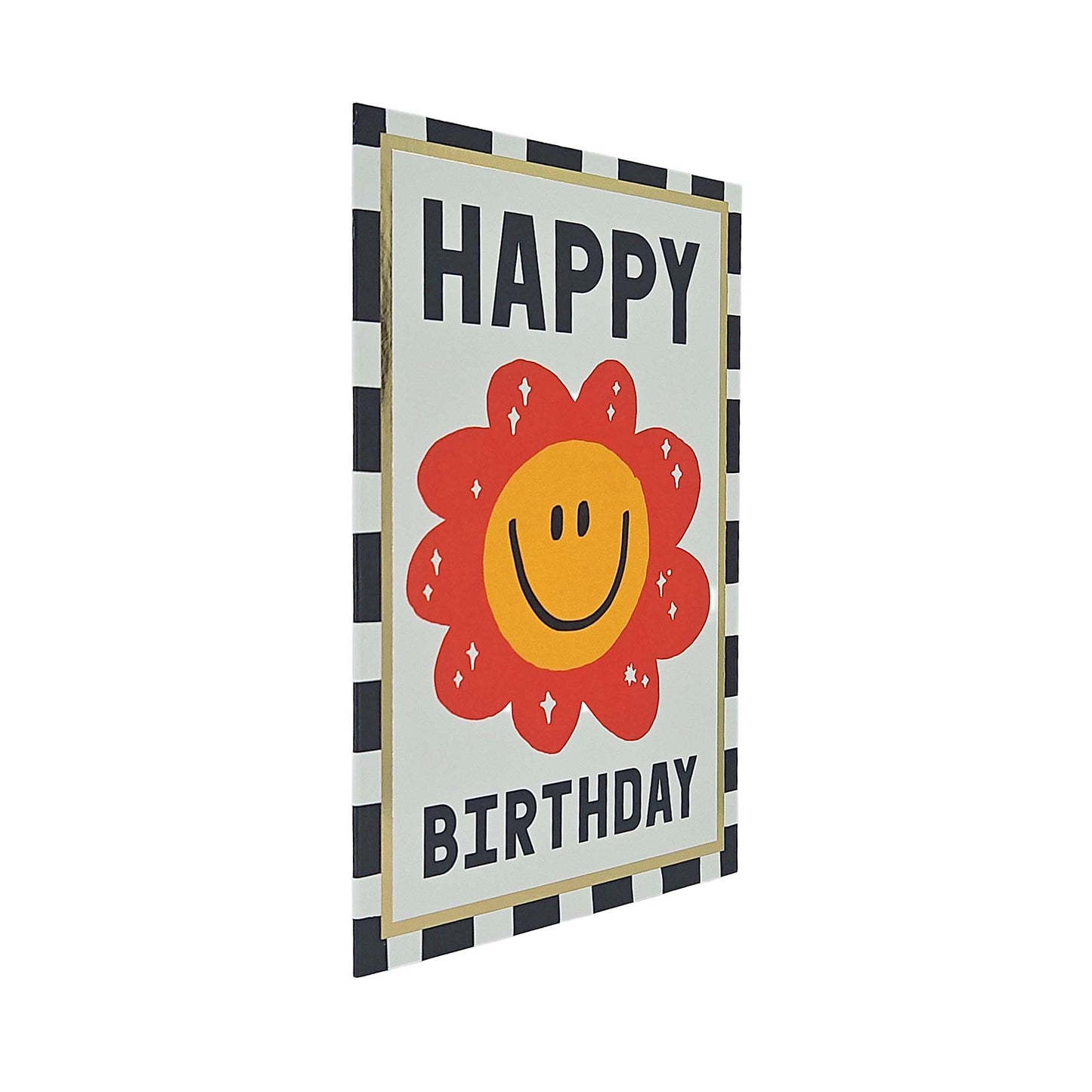 Happy Birthday Smiling Flower Birthday Card