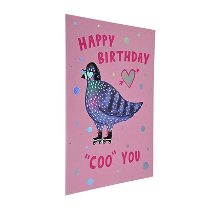 Happy Birthday Coo You Pigeon Birthday Card