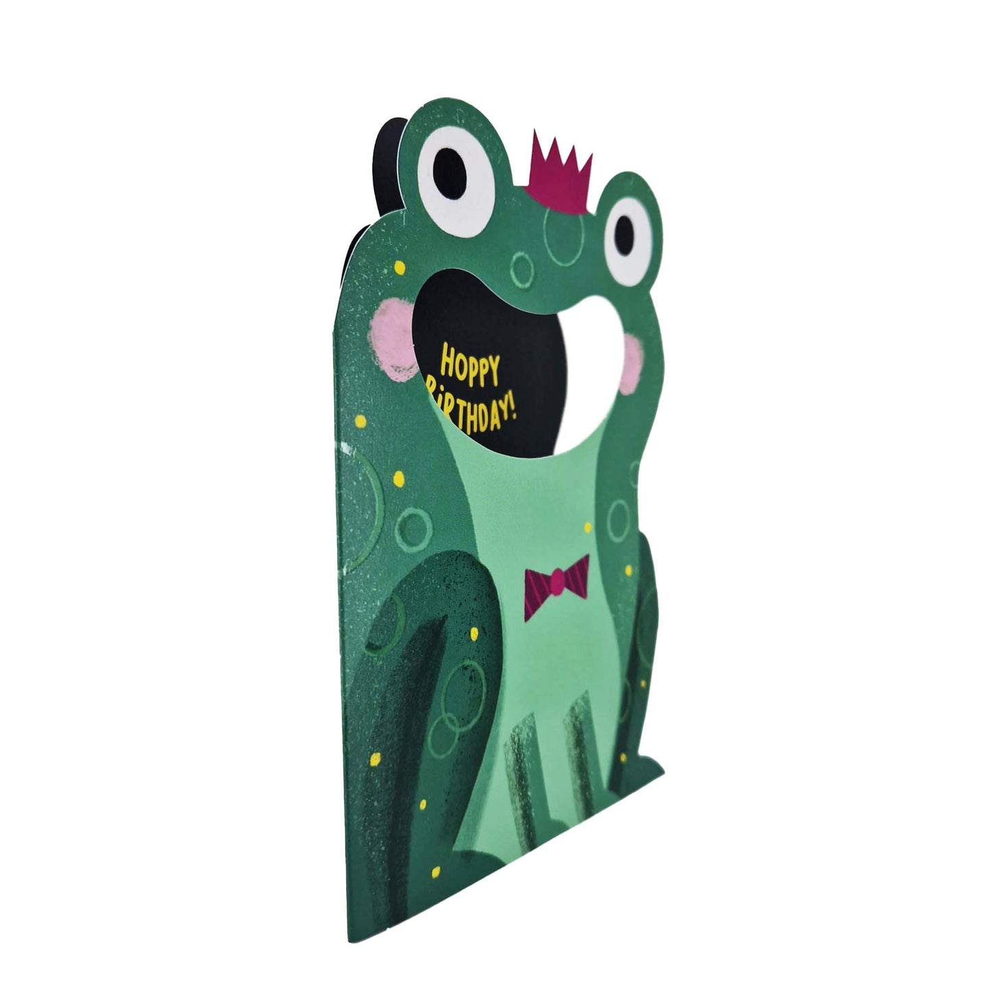 Hoppy Birthday Frog Die Cut Kids Birthday Card