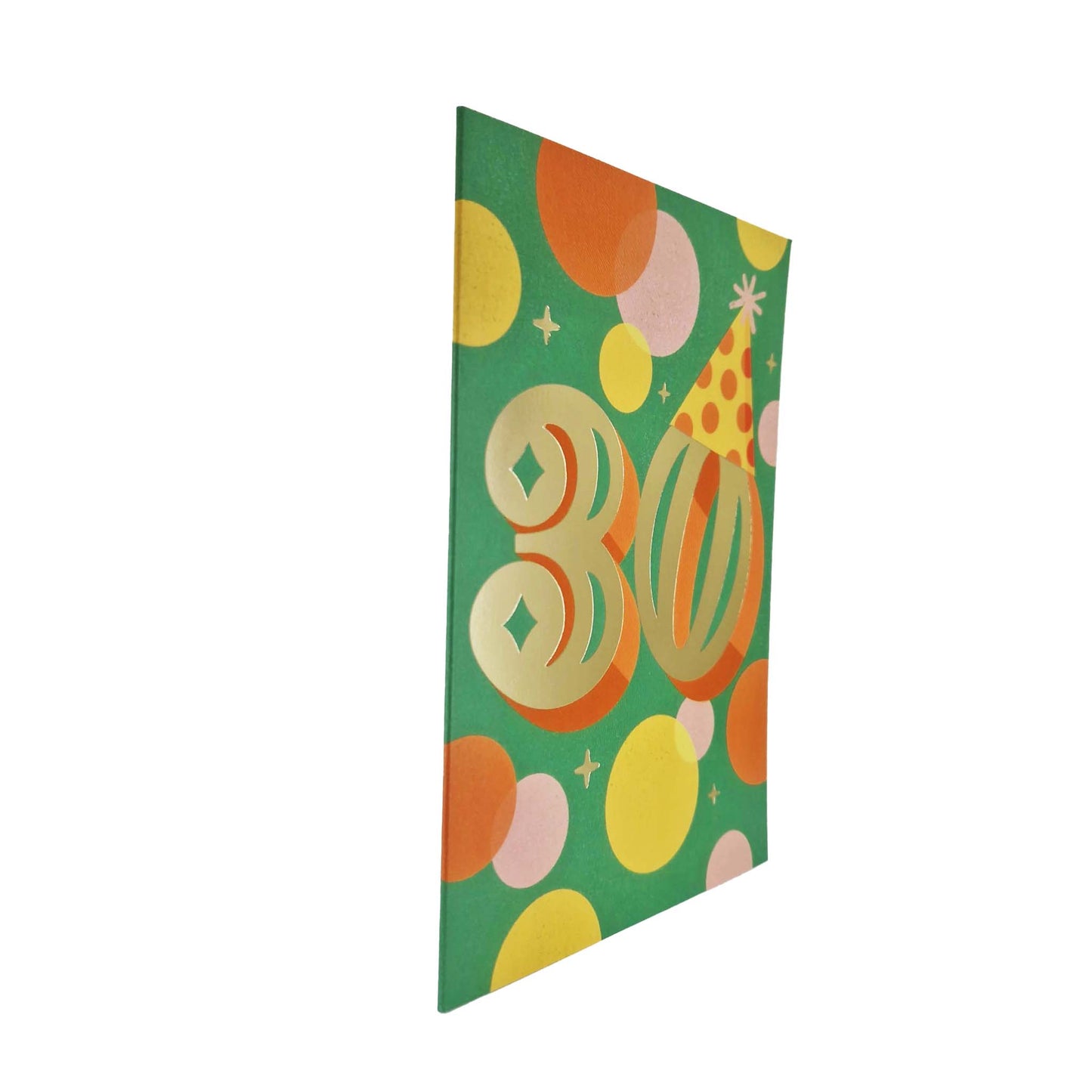 Gold Foiled 30th Birthday Card