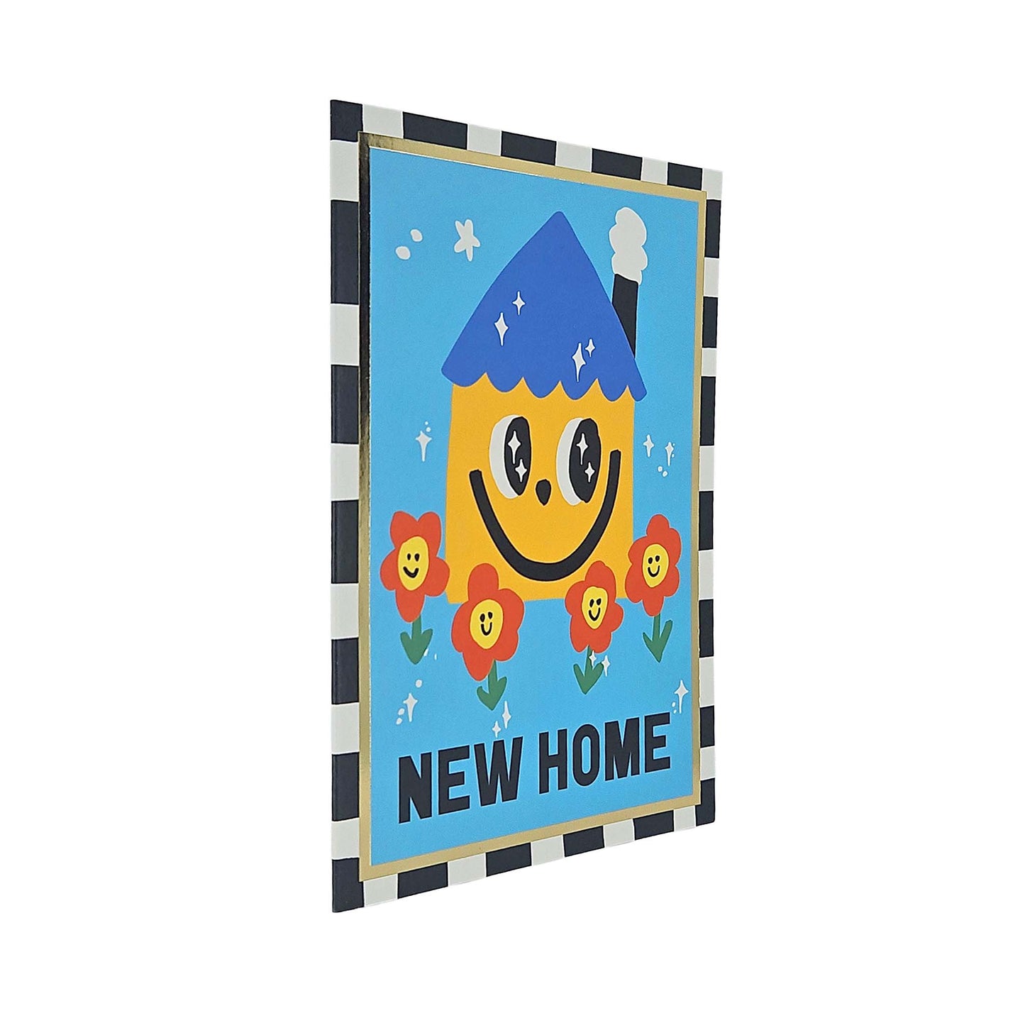 Smiling Home Foiled New Home Card