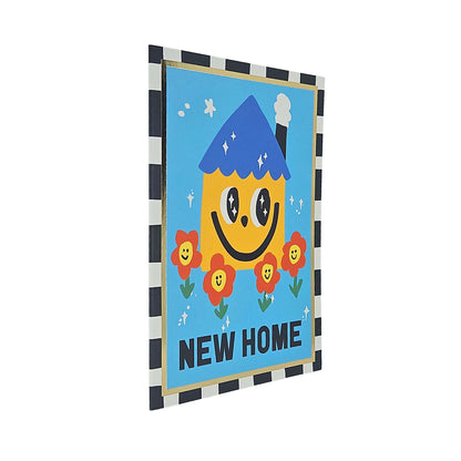Smiling Home Foiled New Home Card