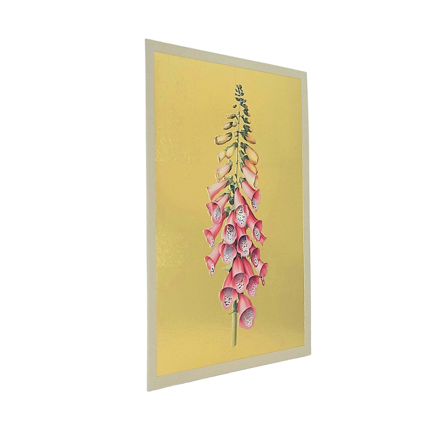 Foxglove Gold Foiled Art Card