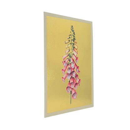 Foxglove Gold Foiled Art Card