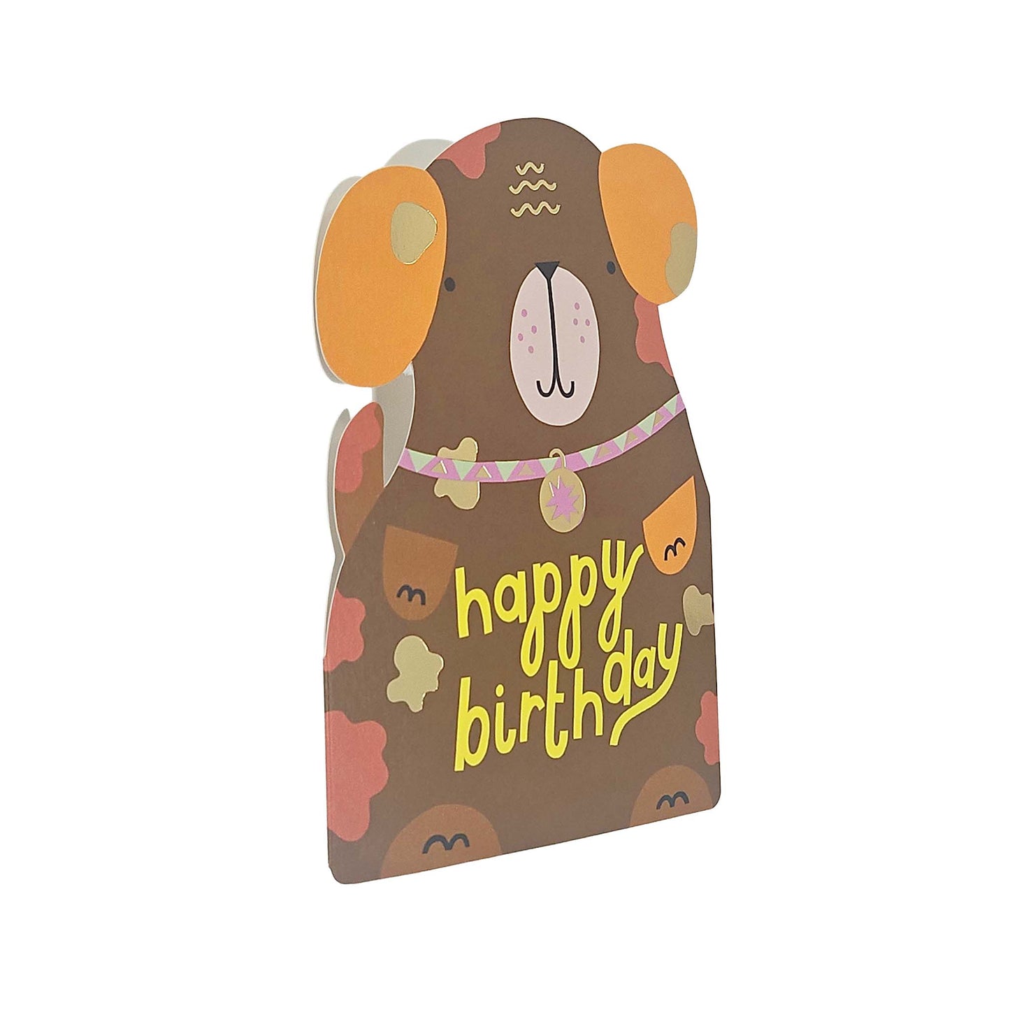 Happy Birthday Dog Cutout Birthday Card