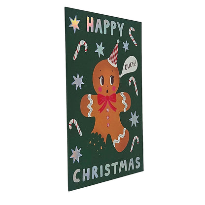 Happy Christmas Gingerbread Man Christmas Card