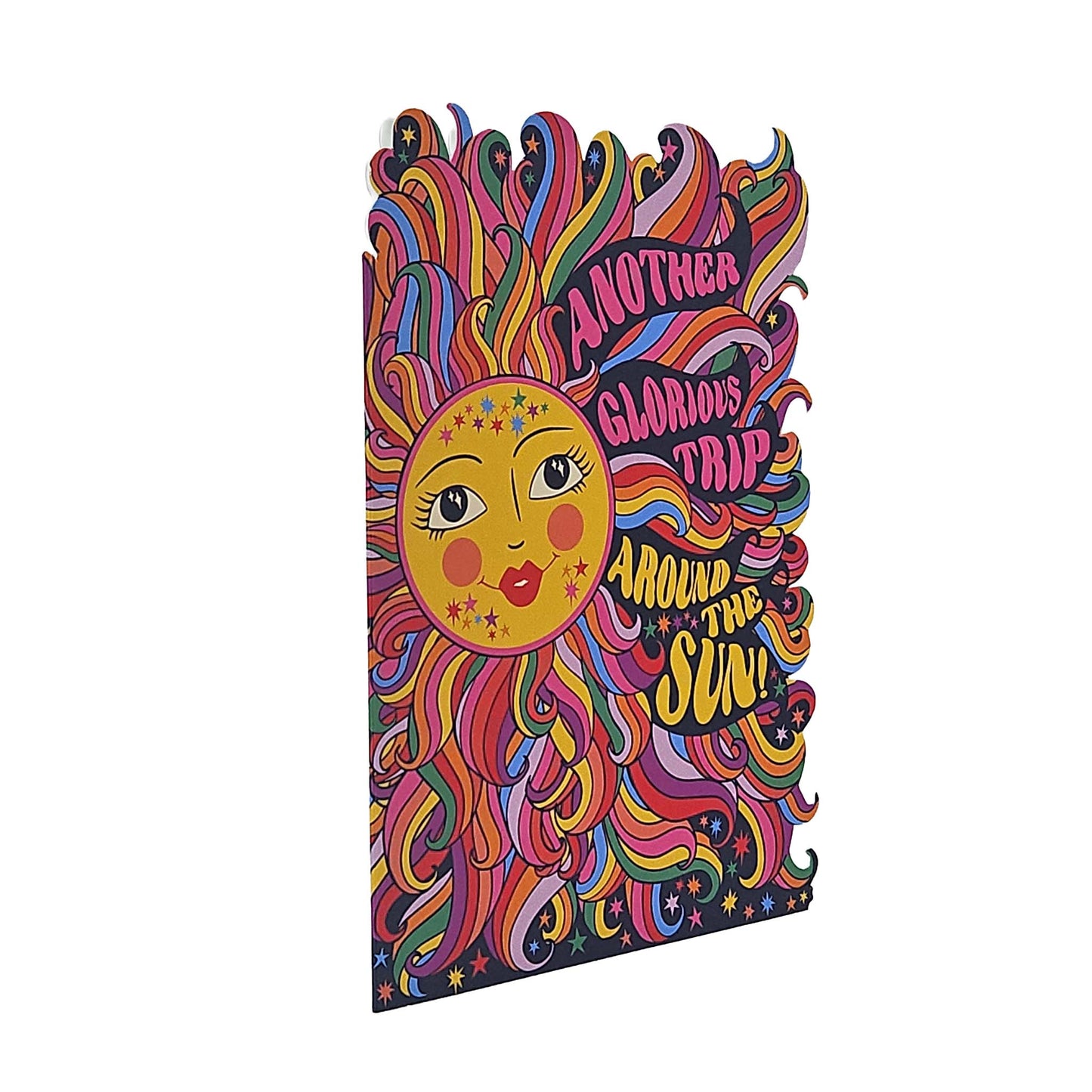 Glorious Trip Around The Sun Cutout Birthday Card