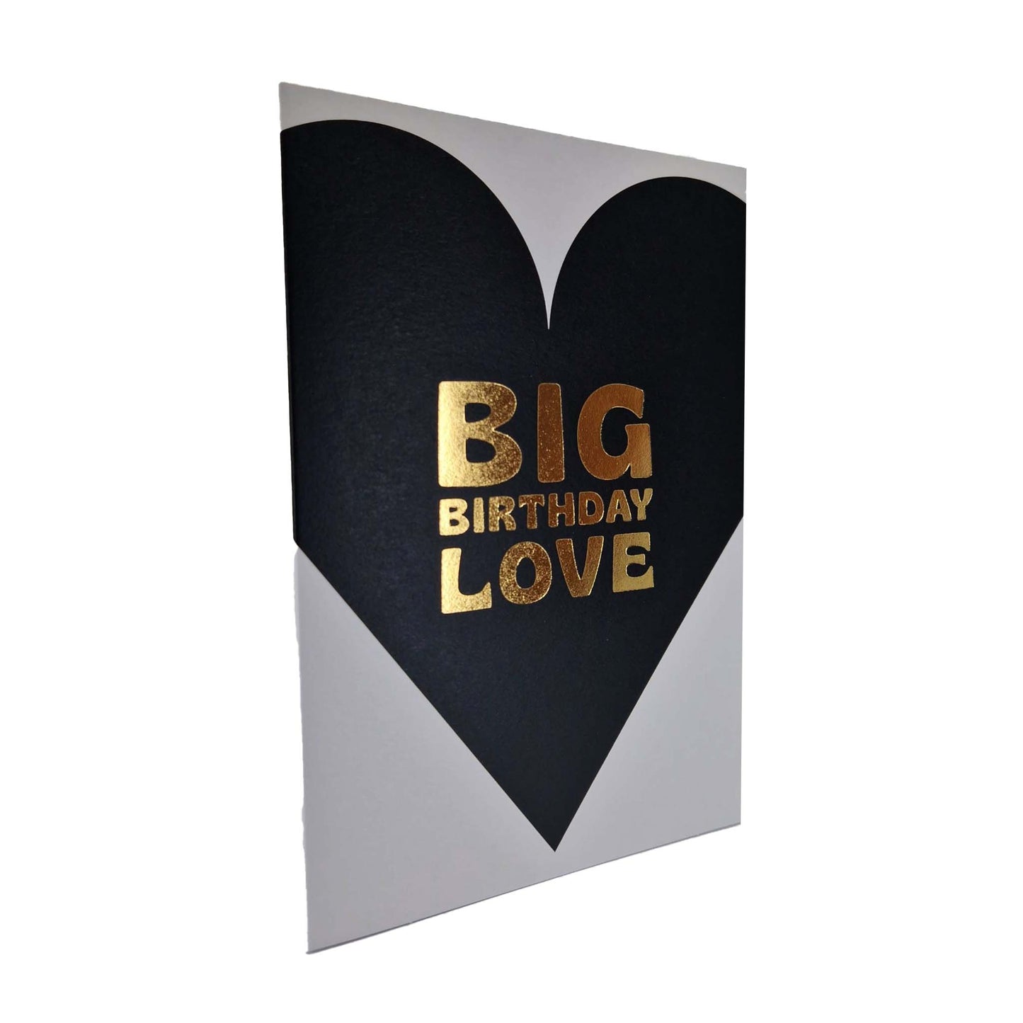 Big Birthday Love Black & Gold Foiled Birthday Card