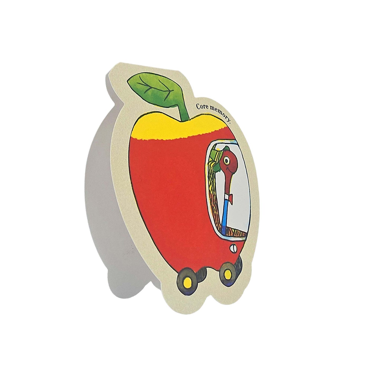 Lowly Worm Apple Car Richard Scarry Cutout Card
