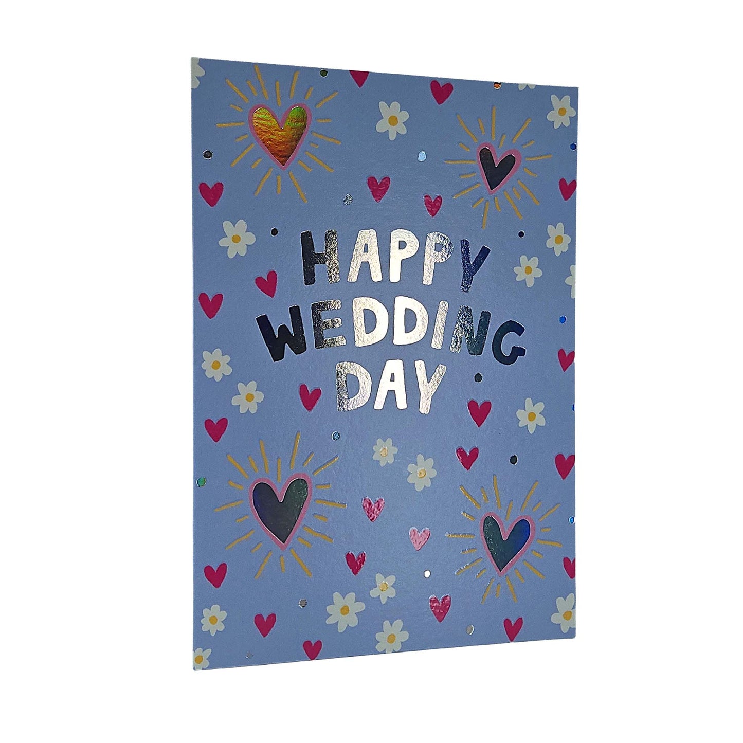 Daisies & Hearts Wedding Card