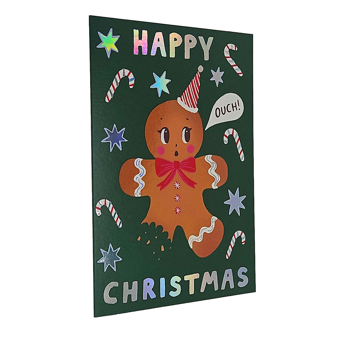 Happy Christmas Gingerbread Man Christmas Card