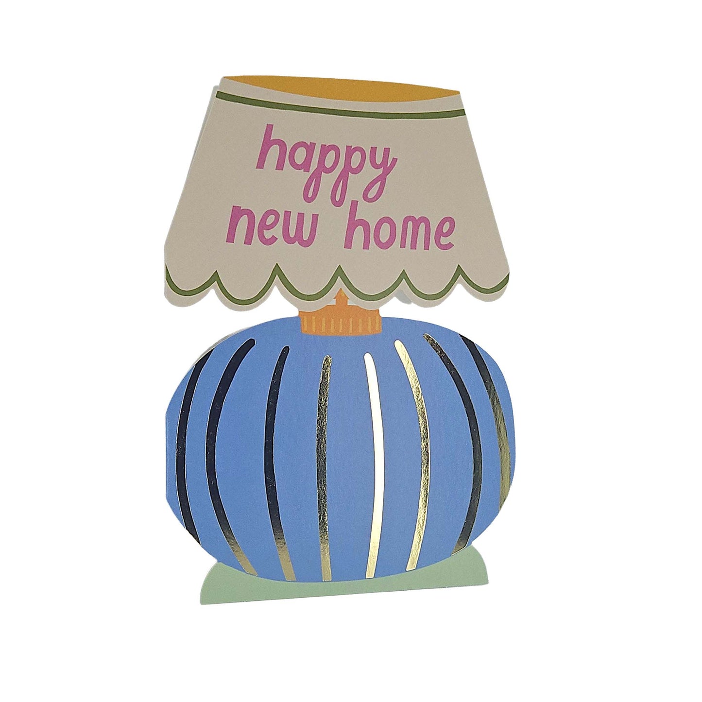 Happy New Home Table Lamp Cutout New Home Card