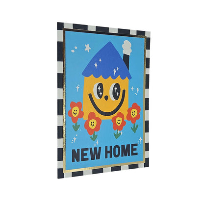 Smiling Home Foiled New Home Card
