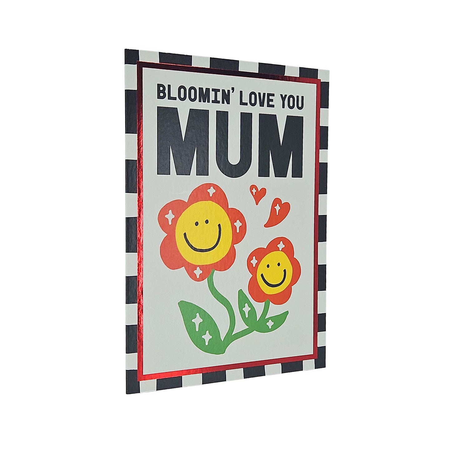 Bloomin Love You Mum Flowers Foiled Mother's Day Card