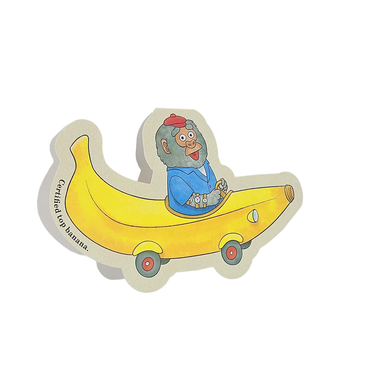 Bananas Gorilla Car Richard Scarry Cutout Card