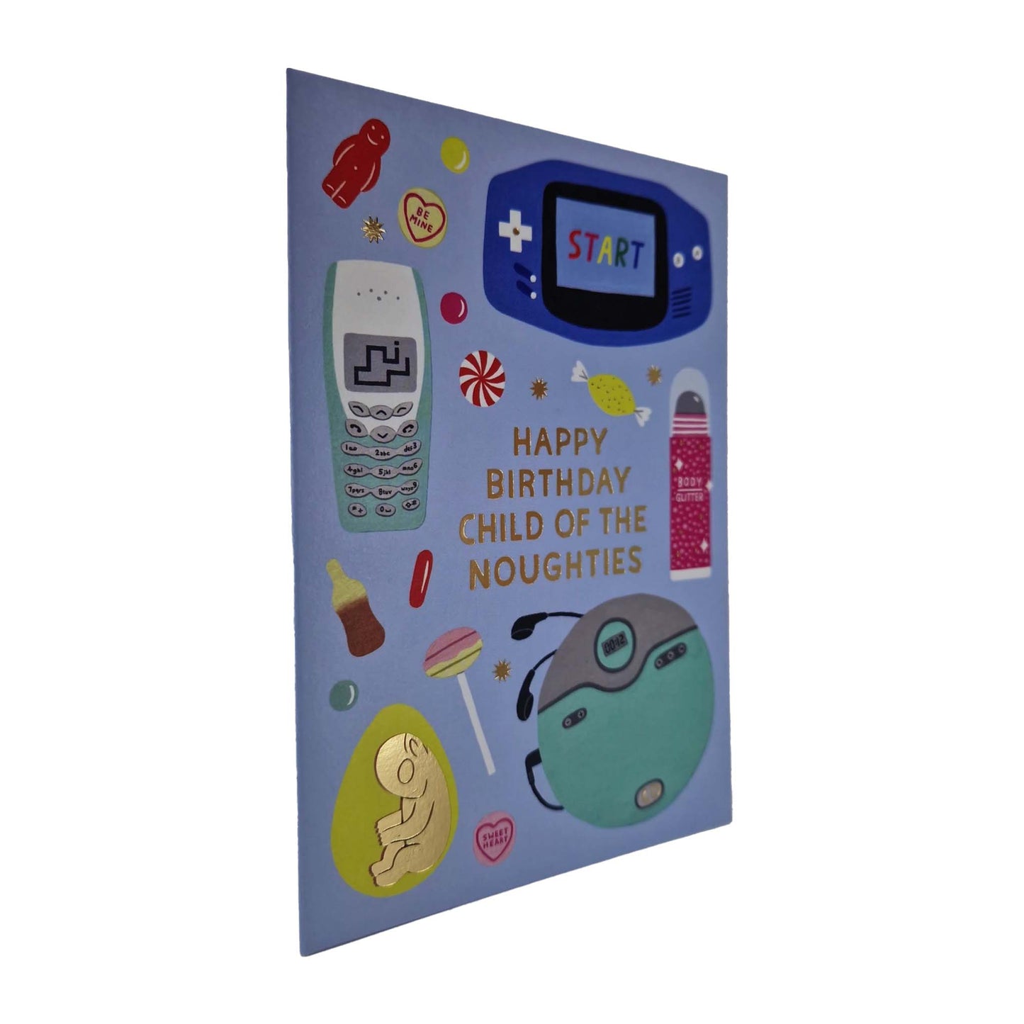 Child Of The 00s Gold Foiled Birthday Card