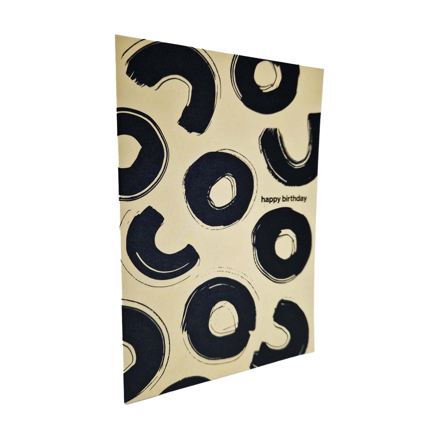 Happy Birthday Abstract Circles Foiled Birthday Card