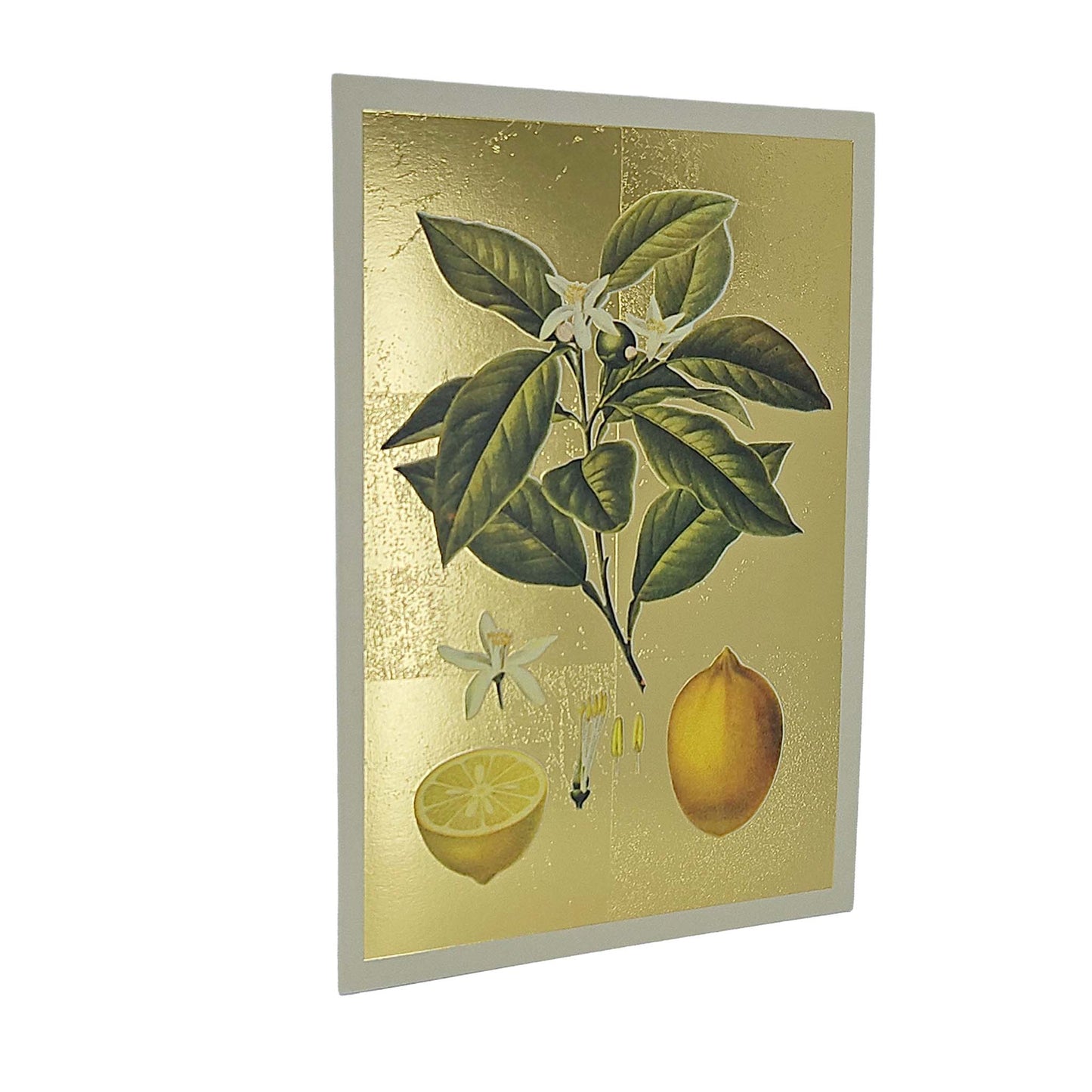 Lemons Gold Foiled Art Card