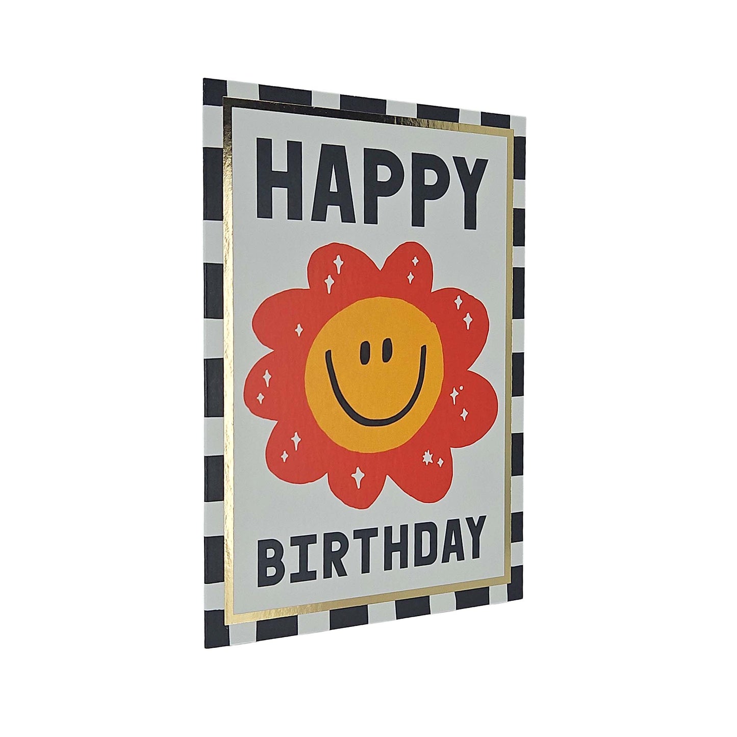Happy Birthday Smiling Flower Birthday Card