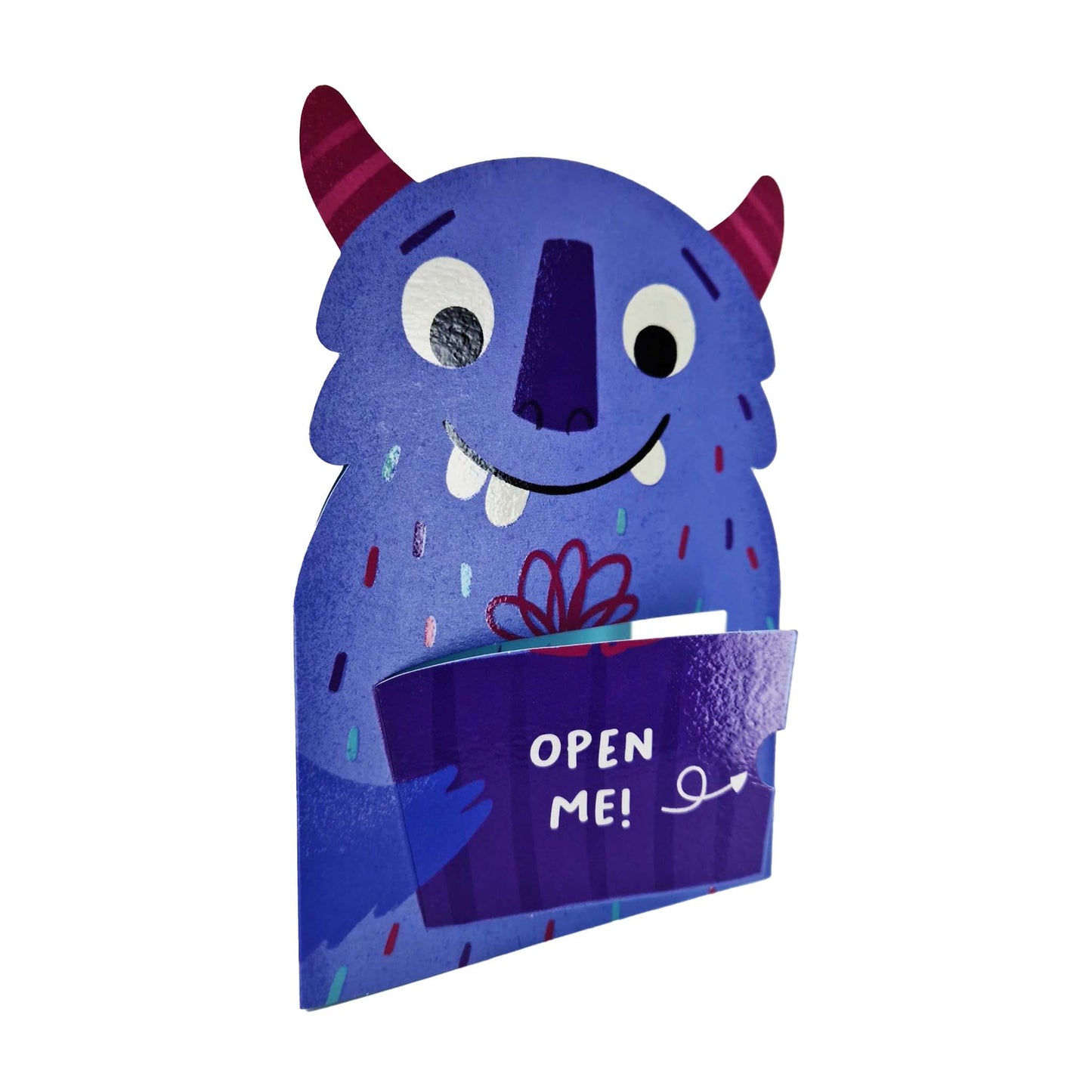 Monster Birthday! Monster Die Cut Kids Birthday Card