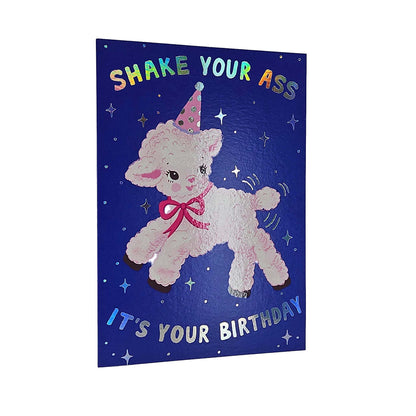 Shake Your Ass Lamb Birthday Card