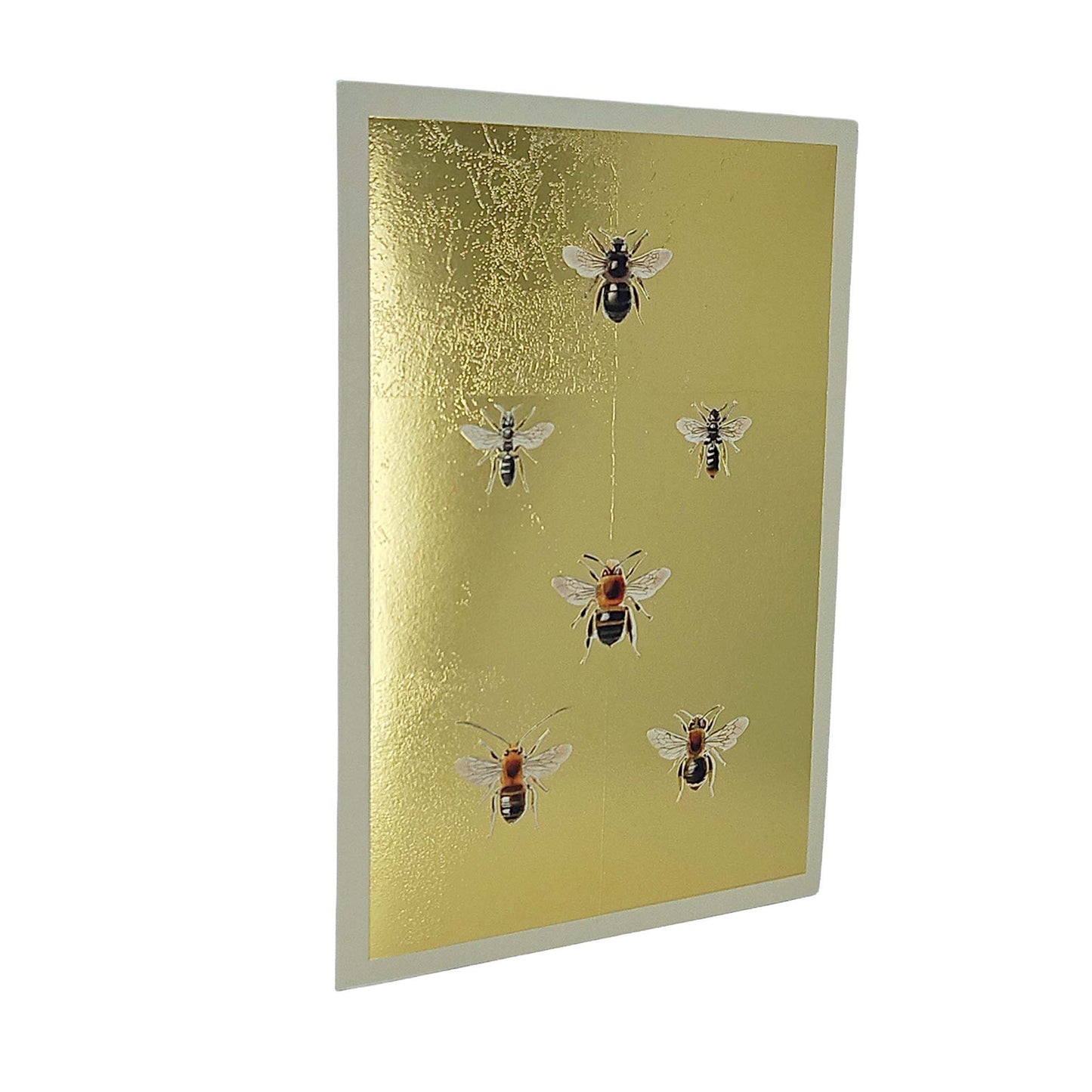 Bees Gold Foiled Art Card