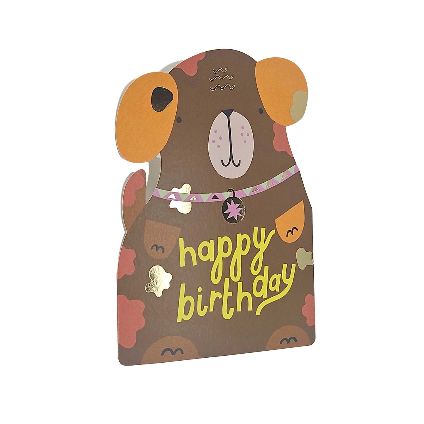 Happy Birthday Dog Cutout Birthday Card