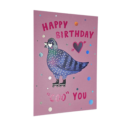 Happy Birthday Coo You Pigeon Birthday Card
