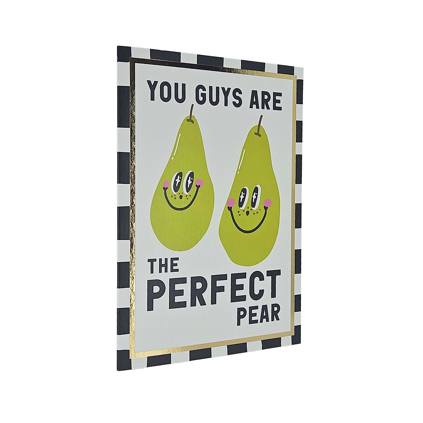 Perfect Pear Foiled Anniversary / Wedding Card