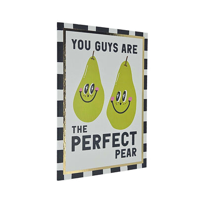 Perfect Pear Foiled Anniversary / Wedding Card