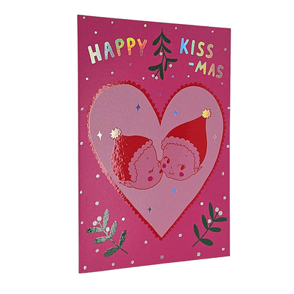 Merry Kiss-Mas Cherubs Christmas Card