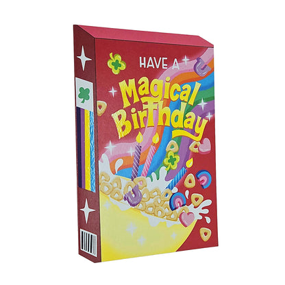 Charming Magical Birthday Cereal Spot Gloss Birthday Card