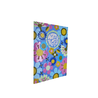 Happy Birthday Floral mini birthday card