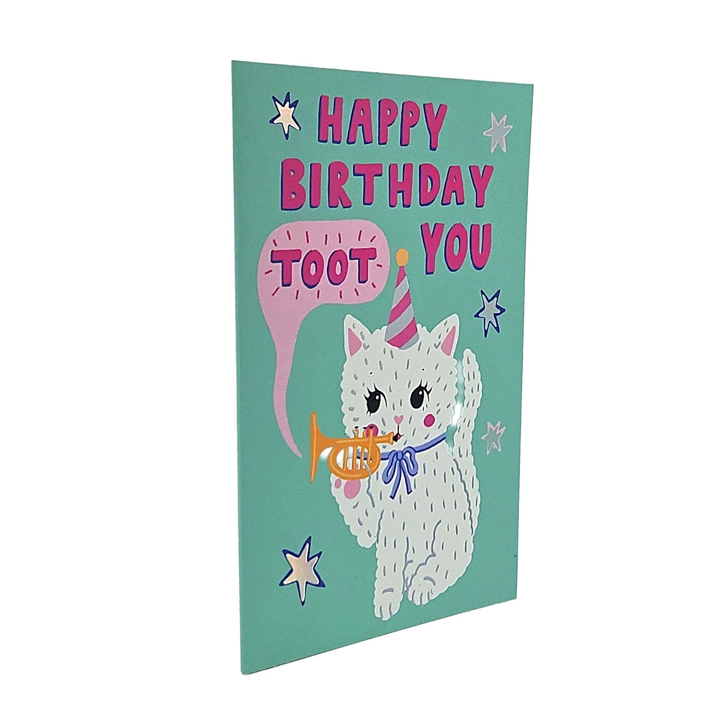 Happy Birthday Toot You Cat Birthday Card