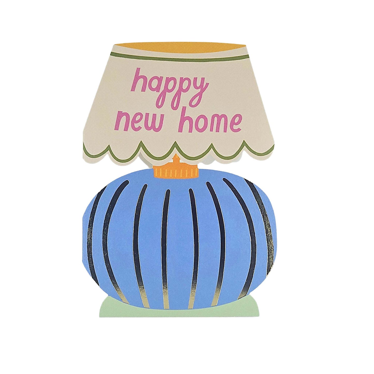 Happy New Home Table Lamp Cutout New Home Card