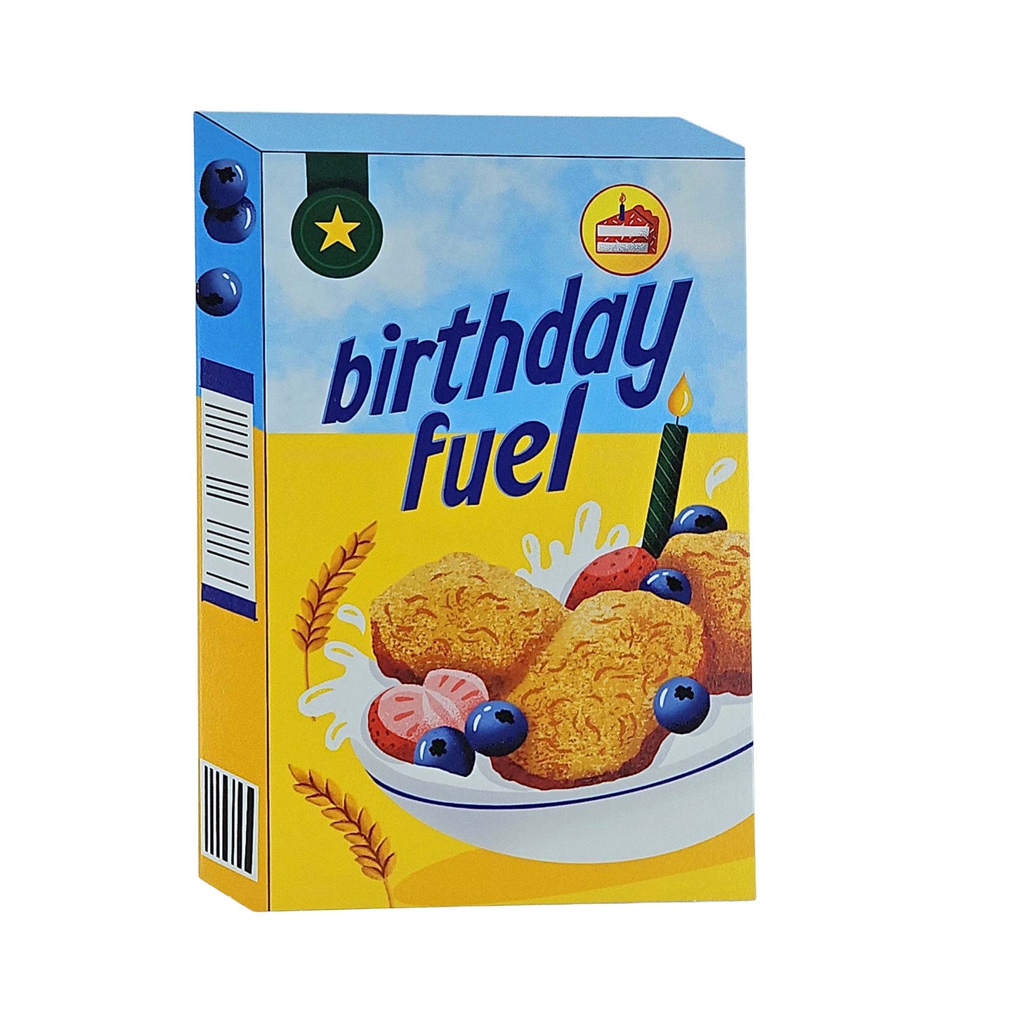 Birthday Fuel Cereal Spot Gloss Birthday Card