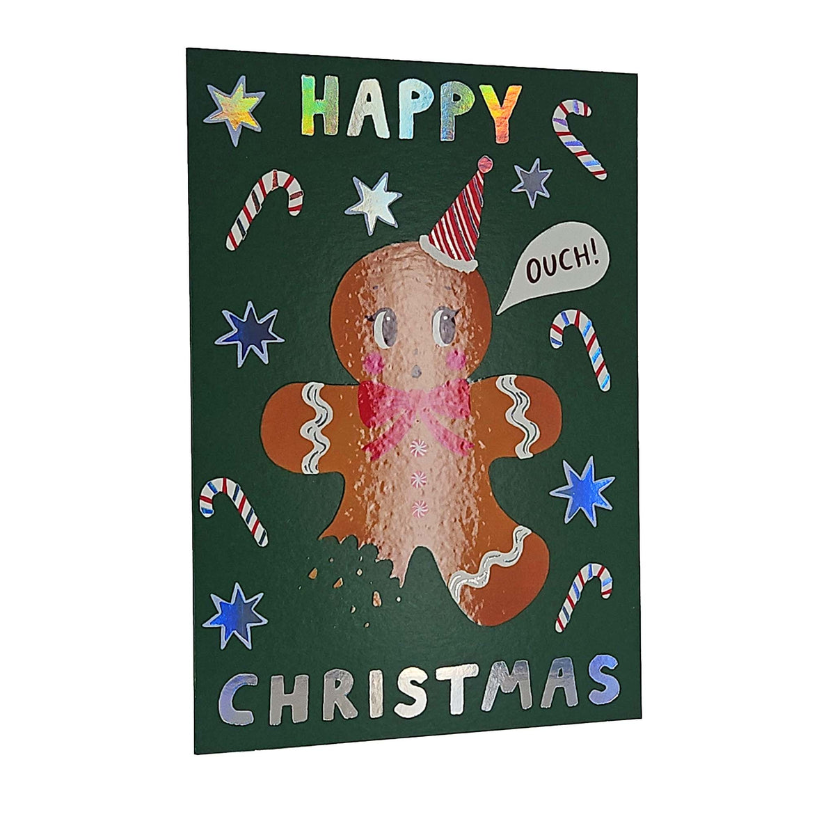 Happy Christmas Gingerbread Man Christmas Card