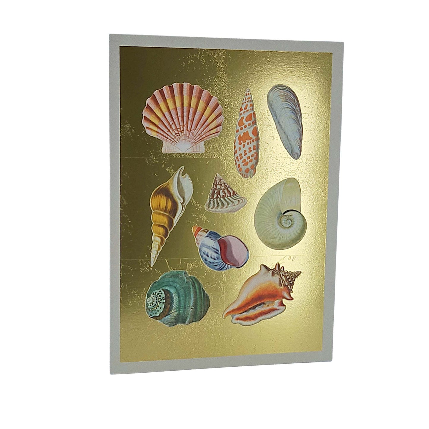 Shell Collection Gold Foiled Art Card