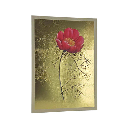 Pink Peony Gold Foiled Art Card
