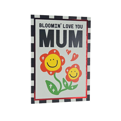 Bloomin Love You Mum Flowers Foiled Mother's Day Card