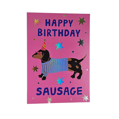 Happy Birthday Sausage Dachshund Birthday Card