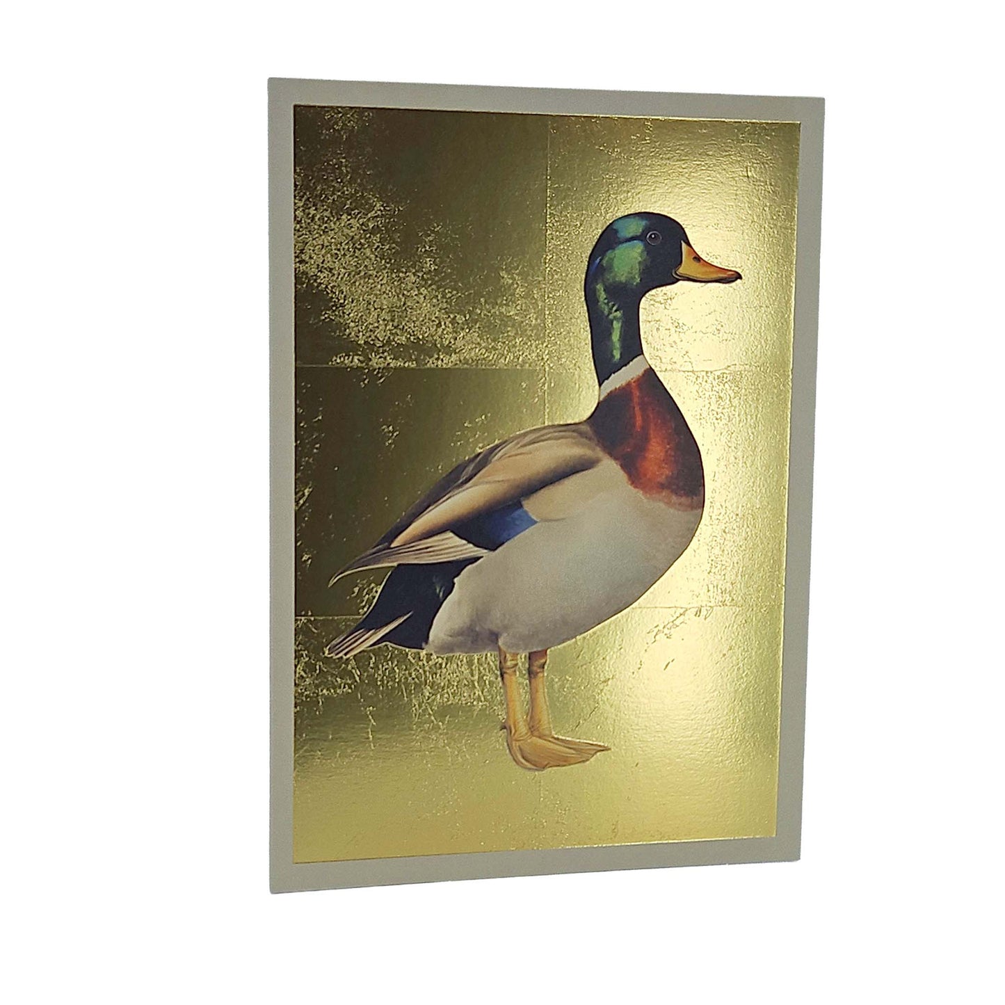 Mallard Duck Gold Foiled Art Card