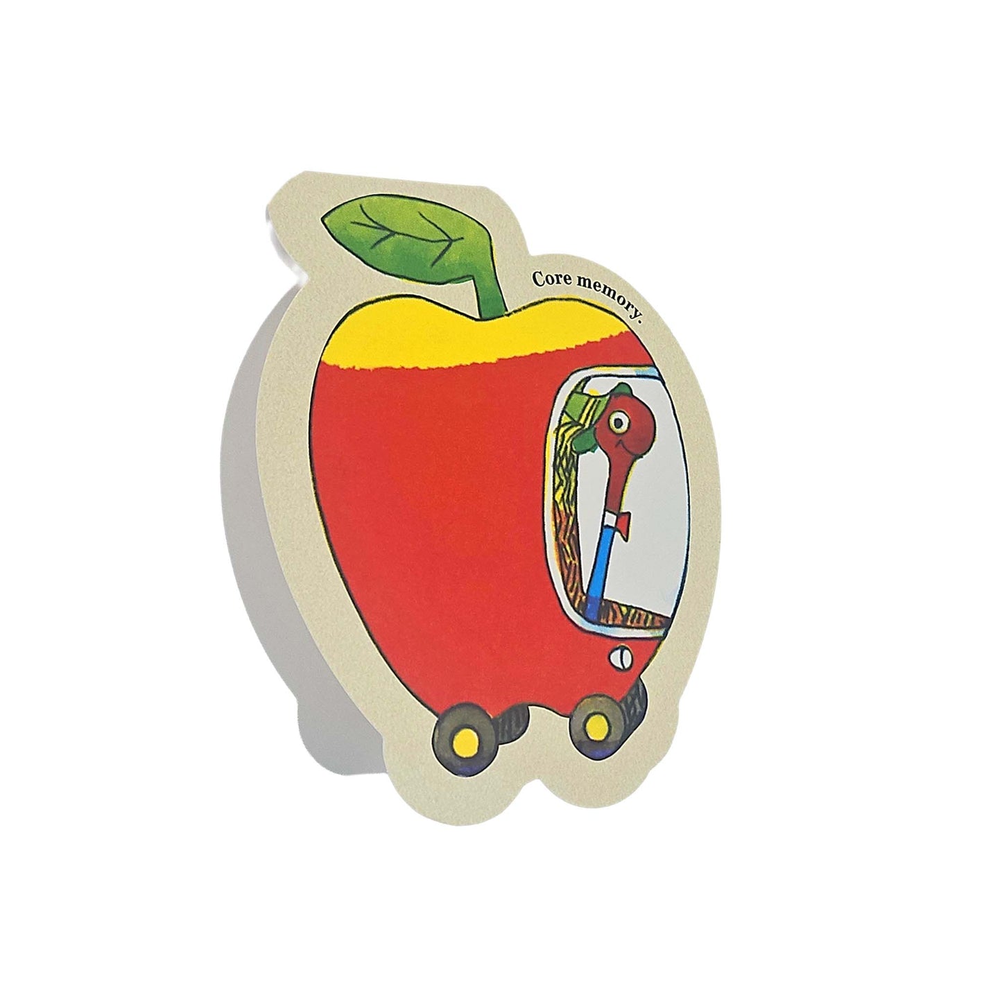 Lowly Worm Apple Car Richard Scarry Cutout Card