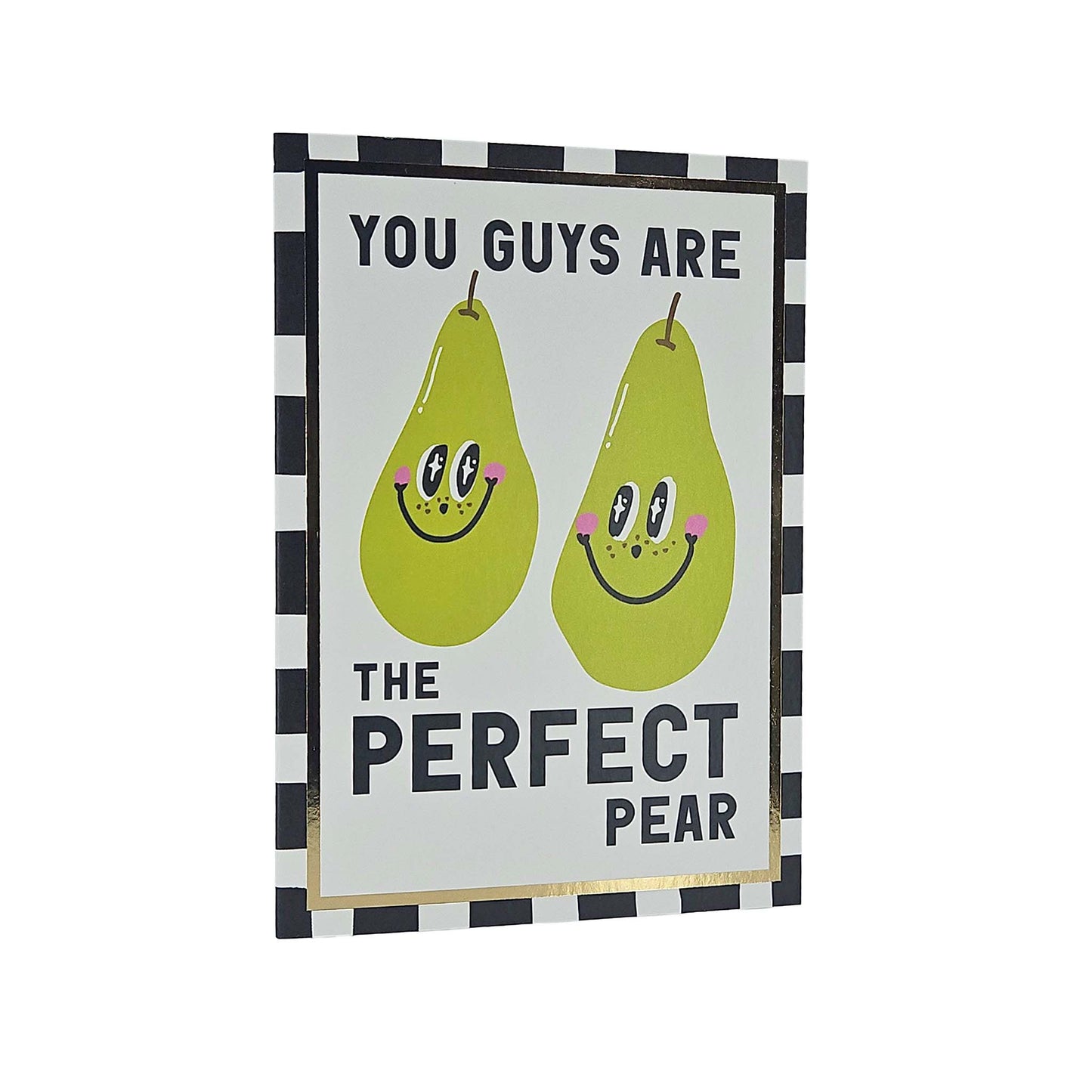 Perfect Pear Foiled Anniversary / Wedding Card