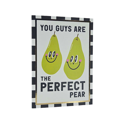 Perfect Pear Foiled Anniversary / Wedding Card