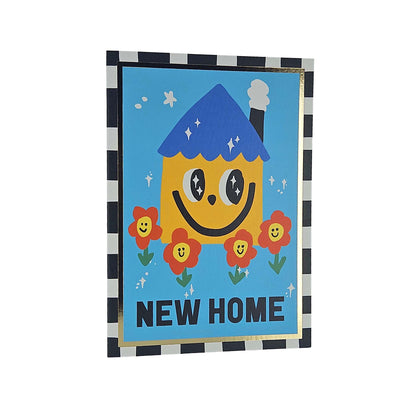Smiling Home Foiled New Home Card