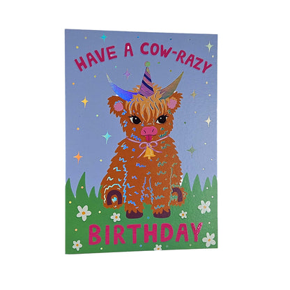 Have a Cow-Razy Birthday Cow Birthday Card
