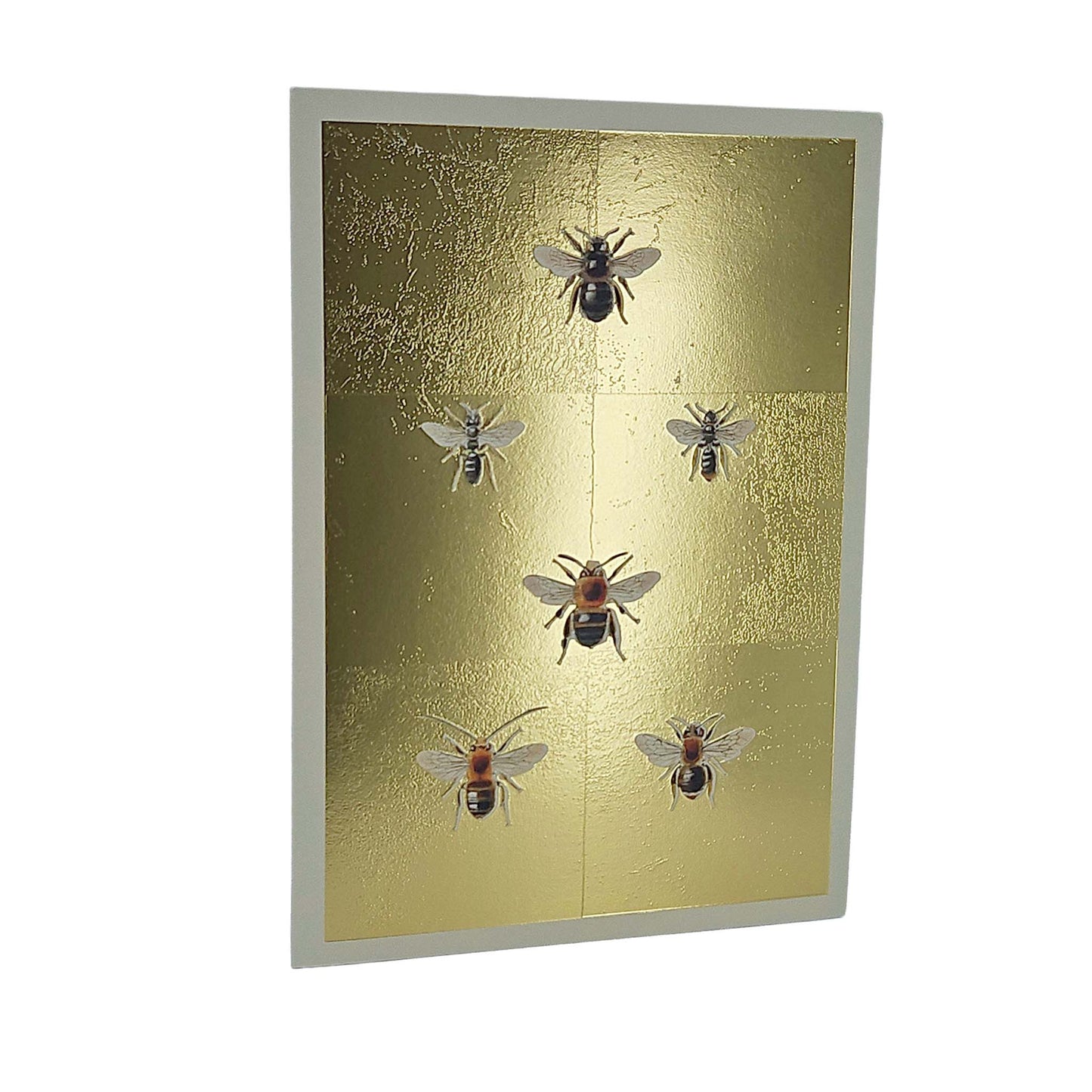 Bees Gold Foiled Art Card